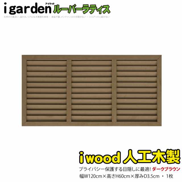 igarden アイガーデン アイウッド人工木ルーバーラティス Ｈ90×Ｗ176cm