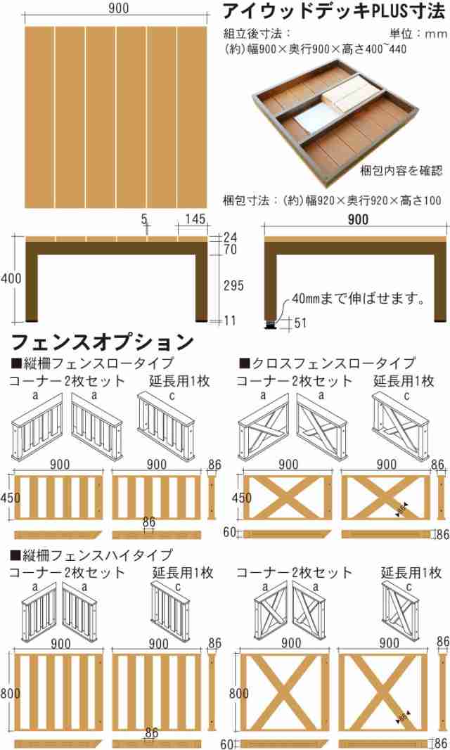 ウッドデッキフェンス 人工木製 ハイXタイプ 延長用 ナチュラル◯ 1xhn アイウッド デッキフェンス ハイXタイプ・ストレート W9の通販はau  PAY マーケット igarden au PAY マーケット－通販サイト