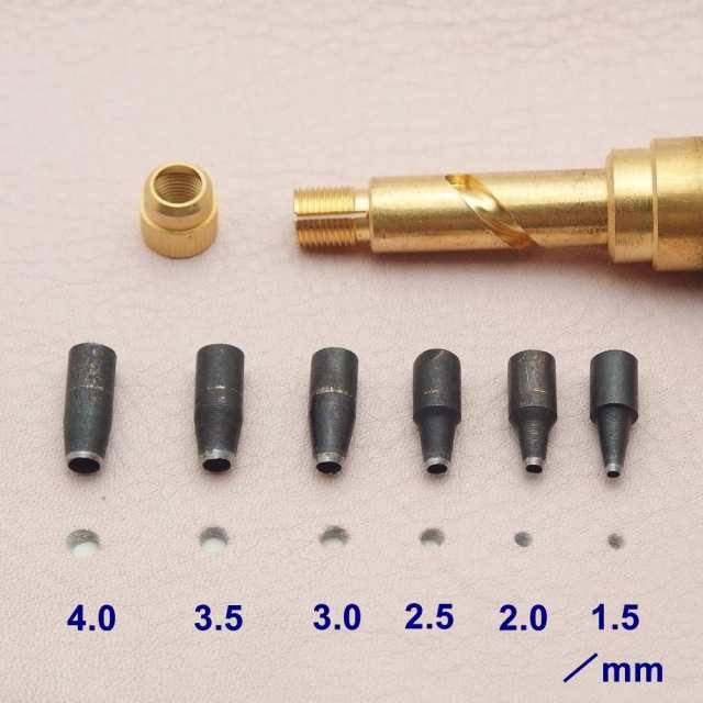 ハンマー 不要 打音気にせず 穴あけ レザークラフト スクリュー ポンチ 6サイズ セット ぽっきり ポッキリ 送料無料の通販はau PAY  マーケット - ＢＡＧＵＳ