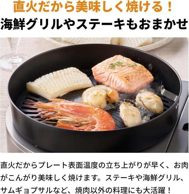 岩谷 イワタニ やきまるか細い 取り替えっこ本塁付 2点仕かける テープ屁っ放り スモークレス焼肉食べ物屋 やきまる3 焼肉 CB-SLG-3-1-P 【屁っ放りボンベ別売】