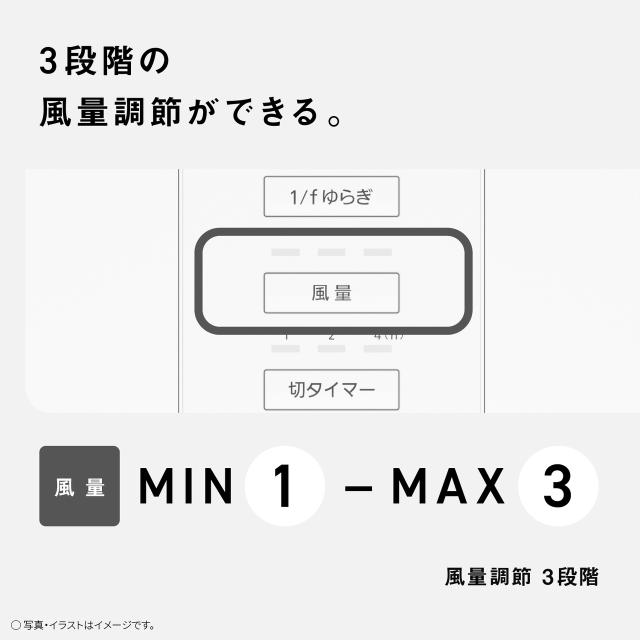 Panasonic(パナソニック) 扇風機 7枚羽根 3段調整 リビング扇風機 F-C324D-W_5
