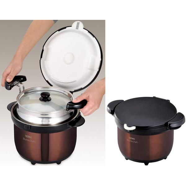 サーモス 鍋 真空保温調理器 IH対応 シャトルシェフ 3L KBG-3000_3
