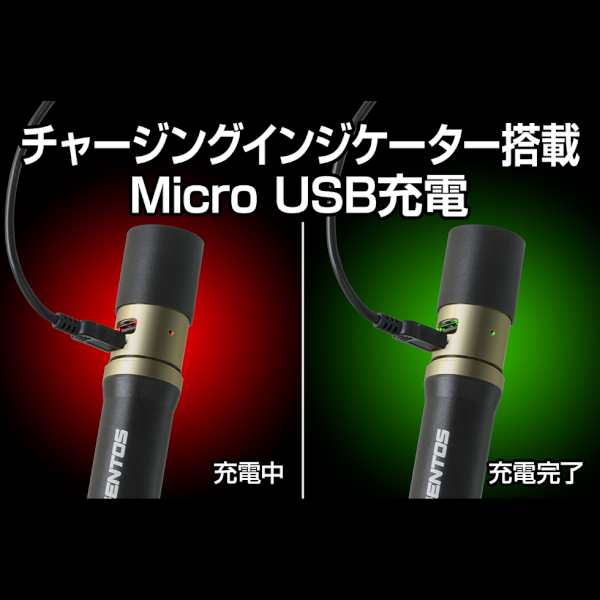 ジェントス LED 懐中電灯 ライト 充電式 給電 モバイルバッテリー機能 RX-486PBの通販はau PAY マーケット - ウービルストア