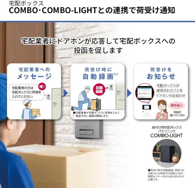 パナソニック インターホン 工事不要 テレビドアホン モニター付き チャイム 2-7タイプ 電源コード式 玄関 VL-SVE310KLA_2