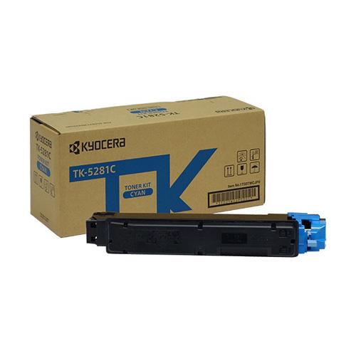 京セラ 個人宅配 代引不可 在庫品 純正品 シアン TK-5281C KYOCERA（京セラ） 純正品　未開封未使用　　tk5281 TK-5281Cシアン プリンター・複合機