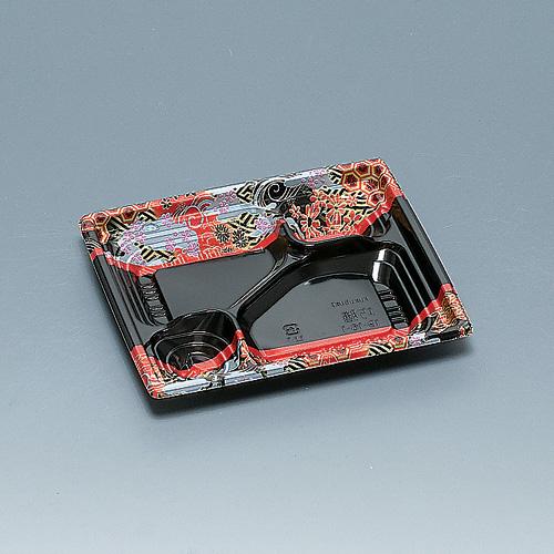 弁当容器 巧膳19-16-1H 華やぎ赤 900枚【返品不可】