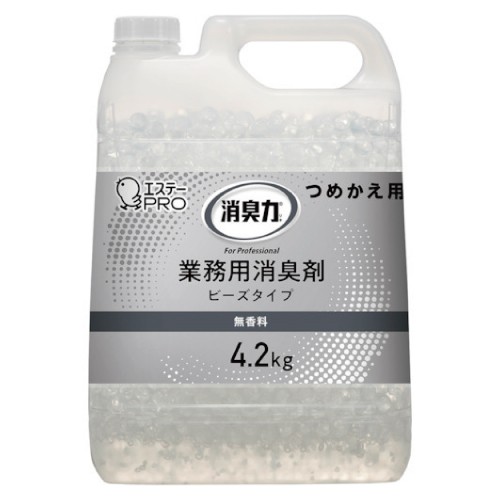 エステー 消臭力 業務用 ビーズタイプ 特大 つめかえ 4.2kg 無香料 3個の通販は