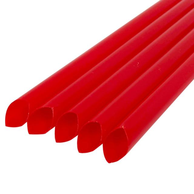 B778 わらおstrawバイオマス25 ストレートストロー片先斜め 裸10mm×210mm 赤 4000本_1