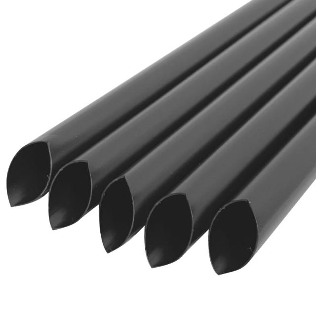 B781 わらおstrawバイオマス25 ストレートストロー片先斜め 裸10mm×210mm 黒 4000本_1