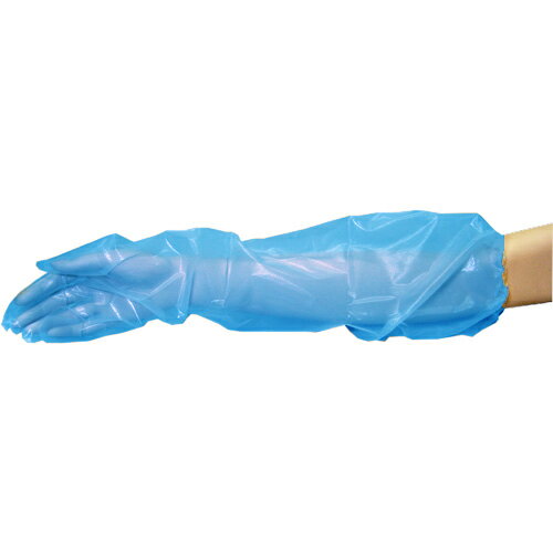 【送料無料】ロンググローブゴム付 60cm(ブルー) 600枚の通販は
