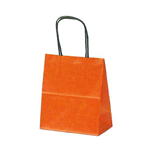 【送料無料】T-1カラー（オレンジ） 400枚_紙袋_手提げ袋_紙バッグ_業務用