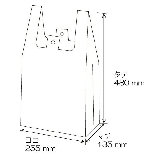 イージーバッグ シルバーL 1000枚_福助工業_手提げ袋_レジ袋 - 袋