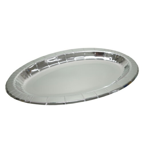 【返品不可】パーティープレートシルバー36cm 400枚_【送料無料】の通販は 24,200円