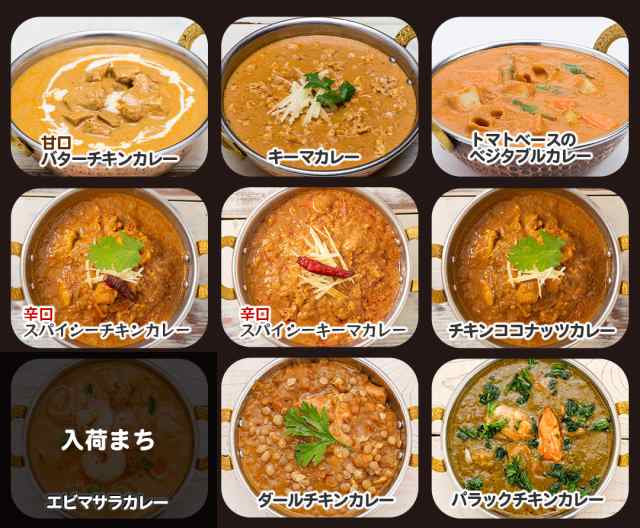 カレー 9種類から選べるカレー6食セット ≪パッケージ版≫ 180g×6個