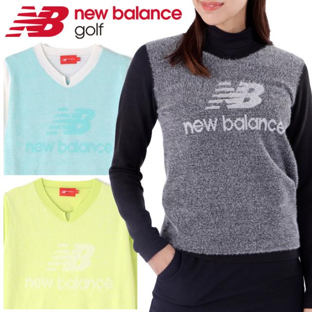 ニューバランス ゴルフ CREW NECK KNIT PULLOVER セーター レディース 秋冬 ゴルフウェア 012-3270504