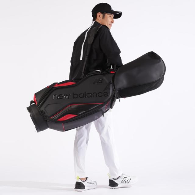 ニューバランスゴルフ マットPU×エンボスPU×エナメル キャディバッグ