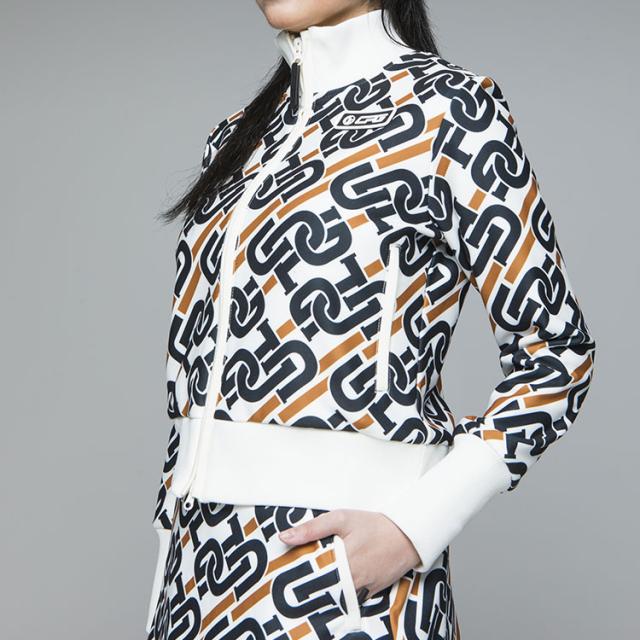 CPG ゴルフウェア CPG GOLF チェーンロゴグラフィカルブルゾン レディース ゴルフ