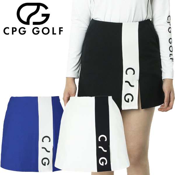 CPG GOLF 麻混ライン切り替えスコート レディース ゴルフウェア 1105-24132