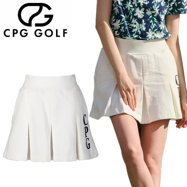 CPG GOLF BIG PLEATS SKIRTS ビッグロゴ プリーツスカート レディース 1105-25138 ゴルフウェア 2025モデル
