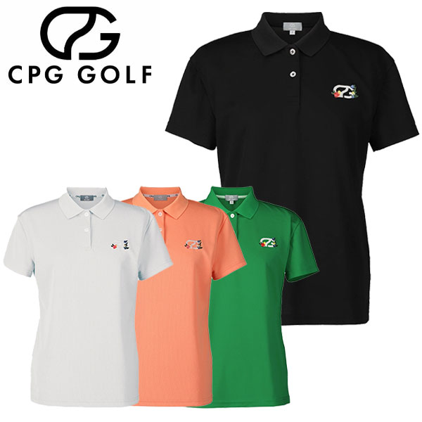 CPG GOLF SIMPLE POLO SS シンプル ポロシャツ レディース 1109-25111 ゴルフウェア 2025モデル