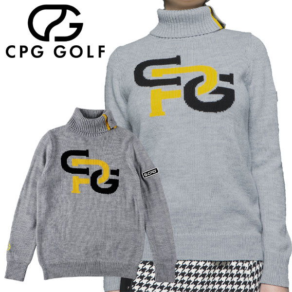CPG GOLF チェーンロゴ ニットプルオーバー レディース ゴルフウェア 1308-23226