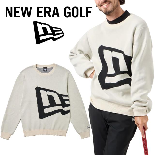 ニューエラ ゴルフ ニットジャカードセーター NE フラッグ メンズ 2025秋冬 14669876