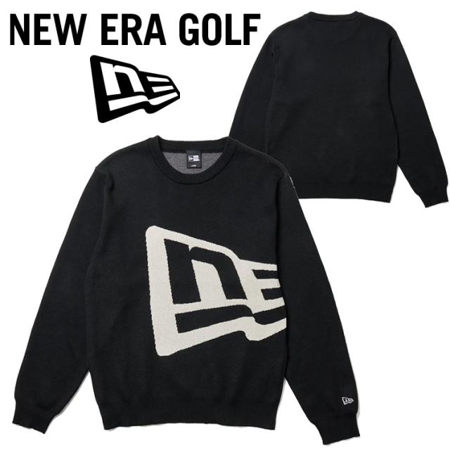 ニューエラ ゴルフ ニットジャカードセーター NE フラッグ メンズ 2025秋冬 14669877