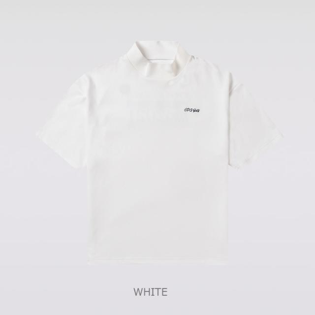 CPG GOLF バックプリント モックネックシャツ 半袖 メンズ 2025秋冬