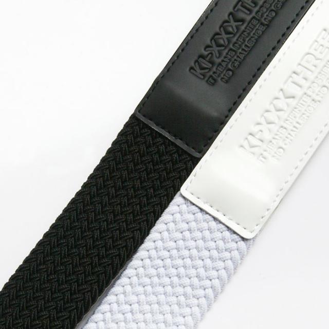 KI-XXX THREE キックスリー ゴムメッシュベルト メンズ 2025春夏