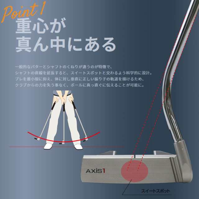 AXIS1 ROSE Silver パター フラットキャットグリップ仕様 日本正規品 ...