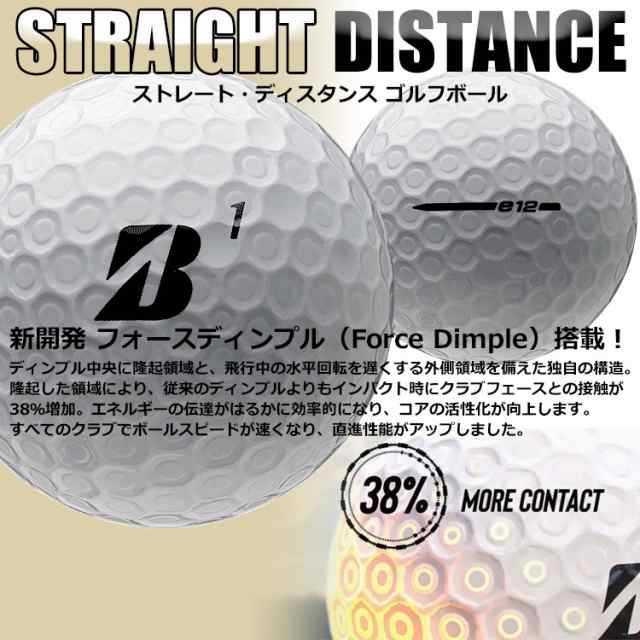 【色: マットイエロー】BRIDGESTONEブリヂストンゴルフボール e12