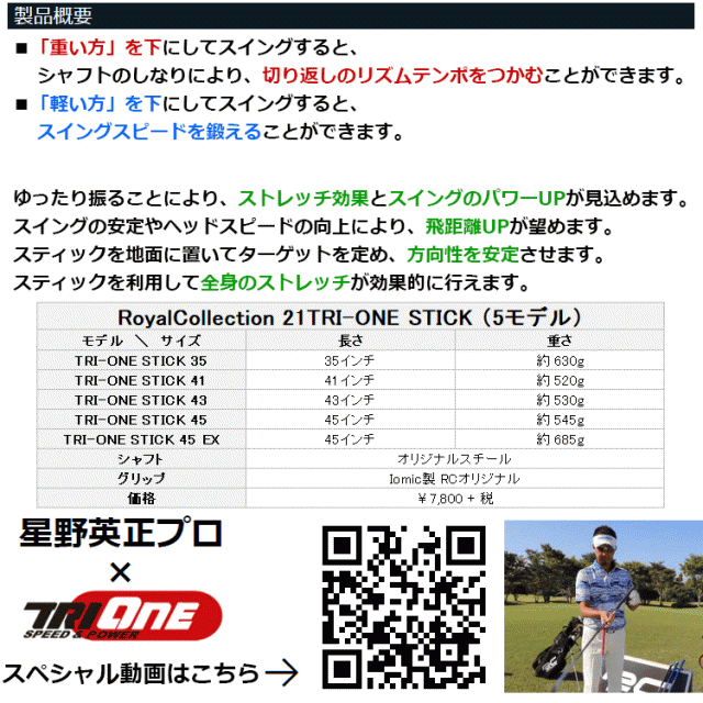 トライワン スティック43 TRI ONE STICK 43 ヘッドスピード - その他