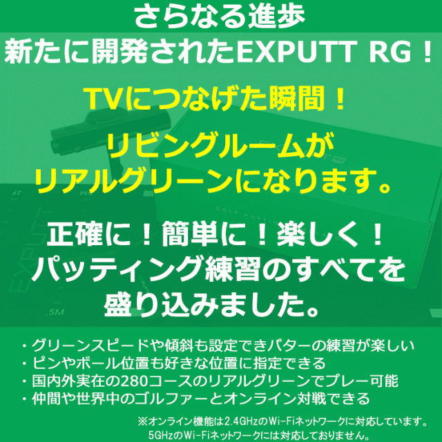 スカイトラック GPROゴルフ EX PUTT RG EX500D イーエックスパット リアルグリーン｜au PAY マーケット