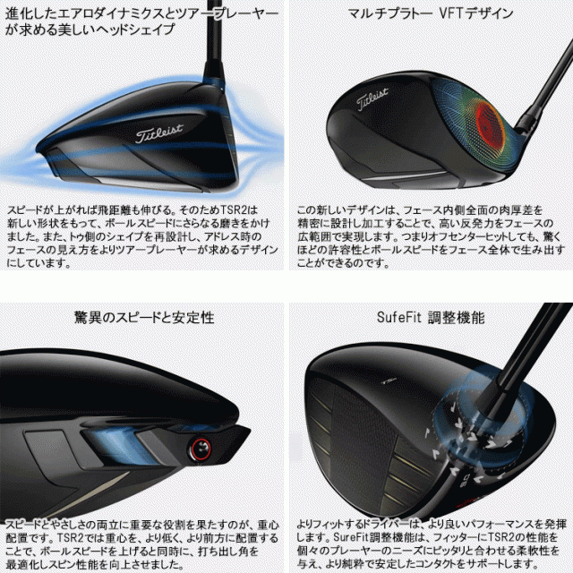 タイトリスト TSR2 ドライバー Tour AD Titleist 2022年モデル 日本 ...