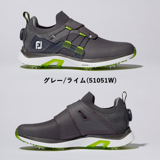 FootJoy ゴルフシューズ 51051W グレー/ライム BOAシステム FootJoy ゴルフシューズ 51051W グレー/ライム BOAシステム