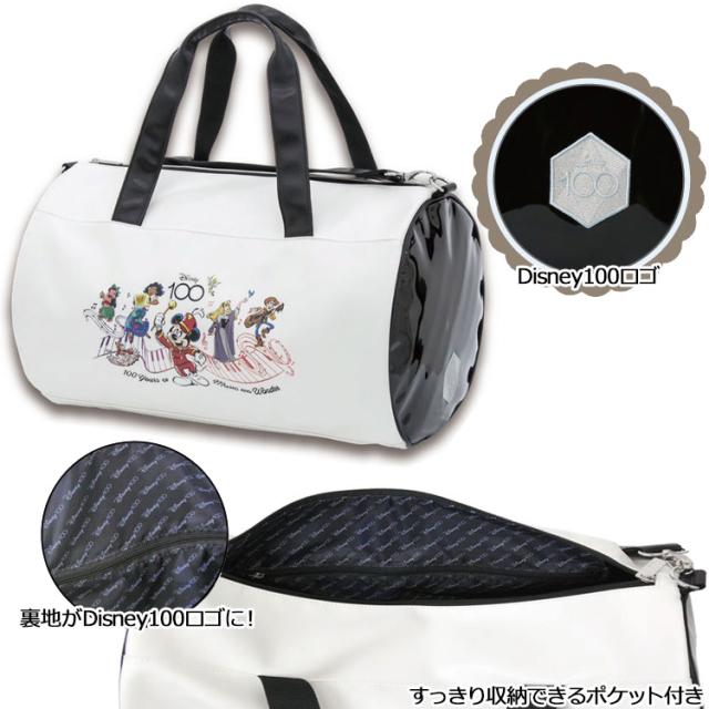 即納】ディズニー ゴルフ Disney100 ボストンバッグ ホワイト