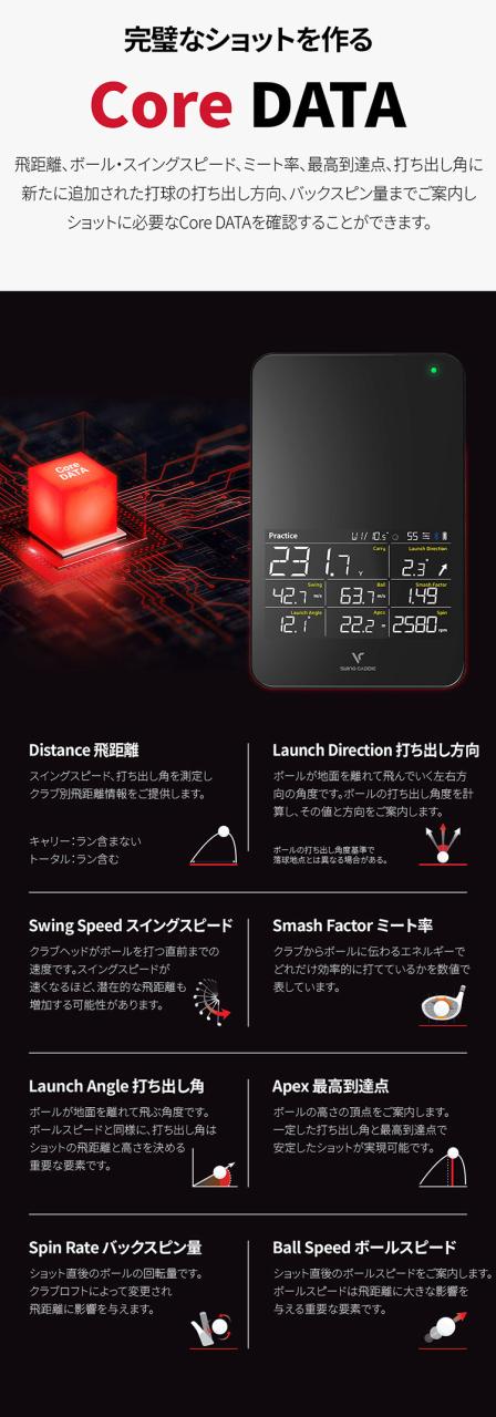 ボイスキャディ スイングキャディ SC4 高性能レーダー弾道測定器 スイング練習機_5