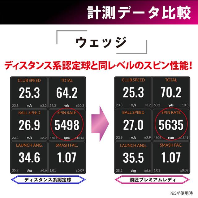 ワークス ゴルフボール 高反発 飛匠 プレミアムレディ レディラベル レディース 4ダース 48個入 2023モデル