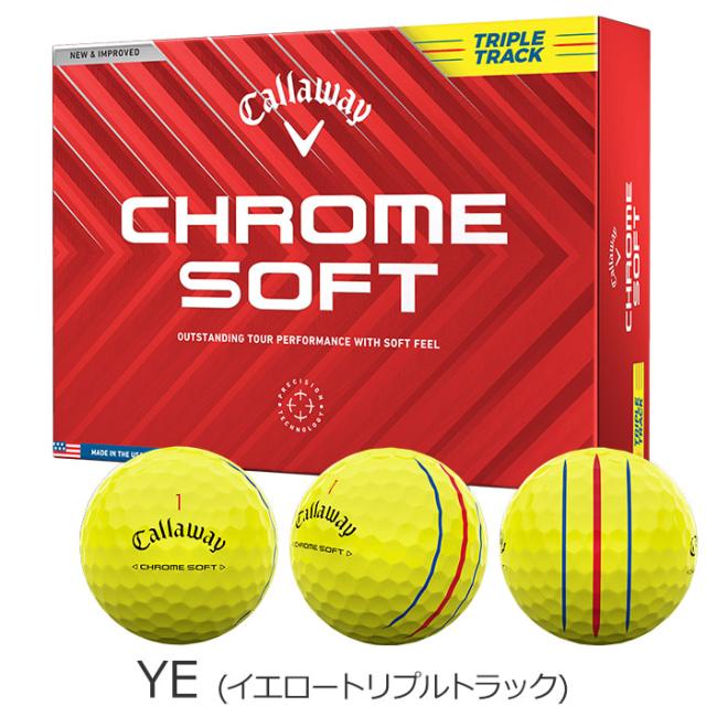 2ダースセット】キャロウェイ ゴルフ クロムソフト ゴルフボール 2