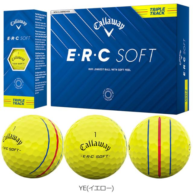 【3ダースセット】キャロウェイ ERC SOFT ゴルフボール 3ダース 36球入り 日本正規品 2025モデル