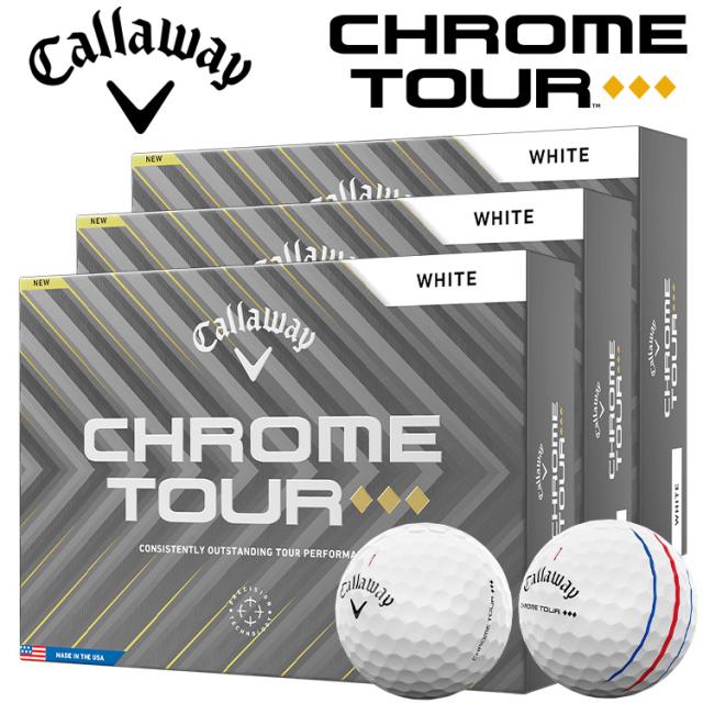【3ダースセット】キャロウェイ クロムツアー トリプルダイヤモンド ゴルフボール 3ダース 36球入り 日本正規品 2025モデル