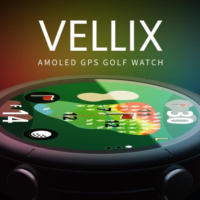 超美品！Shot Navi VELLIX V14 1.4インチ ショットナビ ゴルフ ベリックス V14 腕時計型GPSナビ 1.43インチ Shot