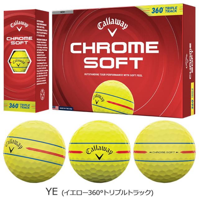 【当店在庫】【3ダースセット】キャロウェイ クロムソフト ゴルフボール 3ダース 36球入り 2026モデル 日本正規品