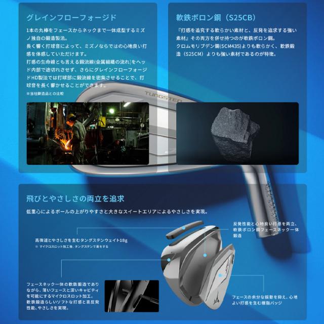 ミズノ JPX S40 FORGED アイアン5本セット N.S.PRO 950GH neo 日本仕様 2026モデル_2