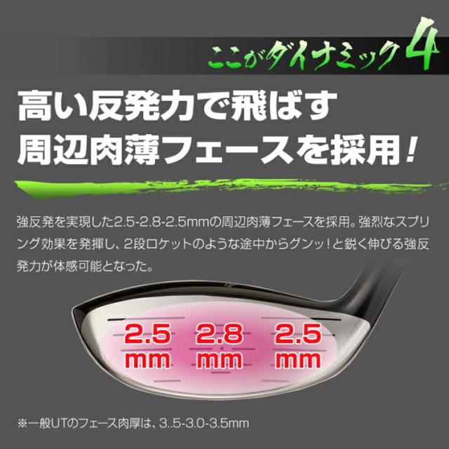 ダイナゴルフ ダイナミクス ユーティリティ U7 ルール適合 ワークテック飛匠シャフト_5