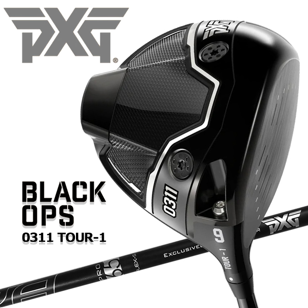 PXG 0311 Black Ops (ブラックオプス) ドライバー LIMITED BLACK GOLD ゴールド Threering（スリリング） KAZETOMO カゼトモ シャフト PXG 0311 Black Ops (ブラックオプス) フェアウェイウッド クライム