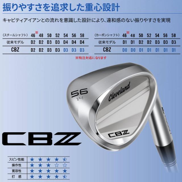 クリーブランド CBZ ウエッジ N.S.PRO スチールシャフト 日本仕様 2026モデル