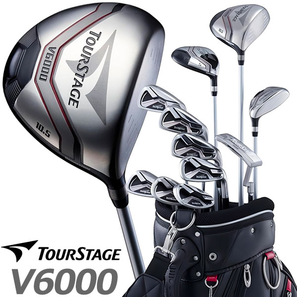 ブリヂストン ツアーステージ V6000 メンズ ゴルフクラブセット クラブ11本＋キャディバッグ