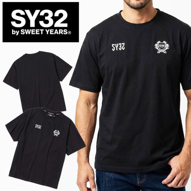 SY32 ゴルフ BASIC GRAPHIC EMBLEM LOGO 半袖Tシャツ メンズ 2026春夏 ゴルフウェア 32-26SN1-22