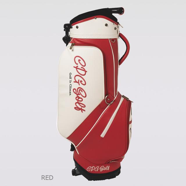 新品 CPG GOLF cpg-202114-21 ワインレッド キャディバッグ CPG GOLF バイカラー キャディバッグ 9.0型 2025秋冬 4519-25201の通販